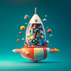 Candy Spaceship 