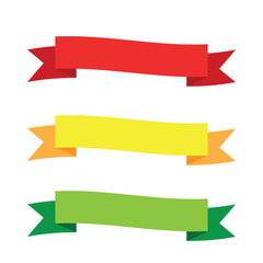 set of ribbons vector design