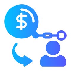 debts gradient icon