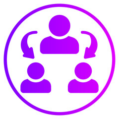 inheritance gradient icon