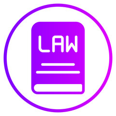 law gradient icon