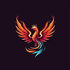 Phoenix Minimal Abstract Logo