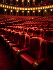 Generative AI Cinema seats in a movie theater
