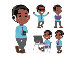 Call center and customer service character