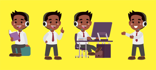 Call center and customer service character