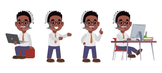 Call center and customer service character