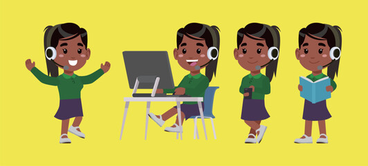 Call center and customer service character