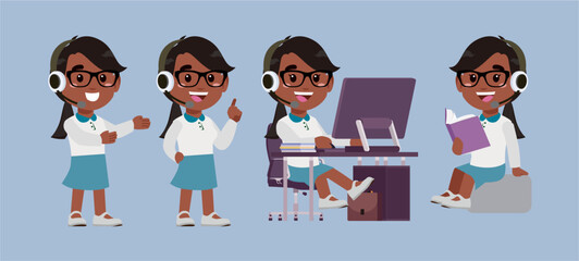 Call center and customer service character