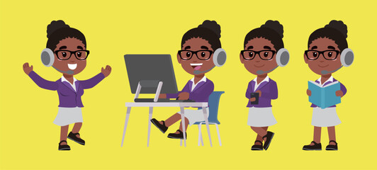 Call center and customer service character