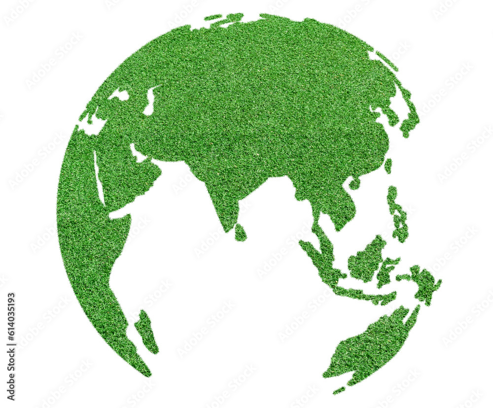 Canvas Prints world map in globe shape, earth icon isolated on transparent background.