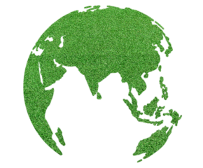 world map in globe shape, earth icon isolated on transparent background.