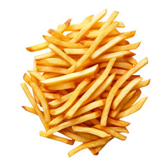 french fries isolated on white background