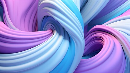 Purple and blue 3d Texture background in flowing shapes style