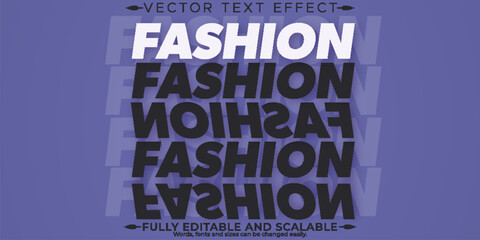 Fashion text effect, editable stylish and trendy text style