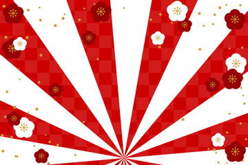 集中線（お正月バージョン）