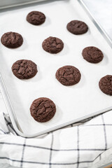 Peppermint White Chocolate Cookies