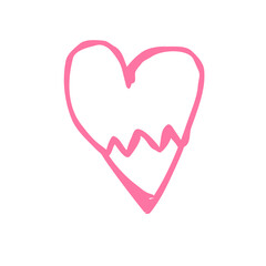 Broken heart icon 