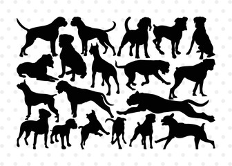 Boxer Dog Silhouette, Boxer Dog SVG, Bulldog Svg, Dog Svg, Animal Svg, Boxer Dog Bundle, SB00230