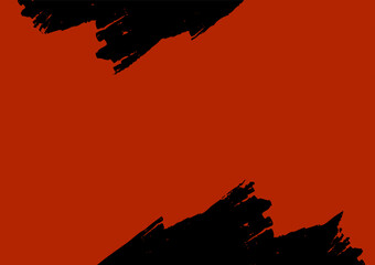 red and black ink splashes with texture background.