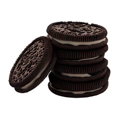 stack of chocolate cookies