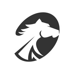 horse logo template. Icon Illustration Brand Identity. Isolated and flat illustration. Vector graphic