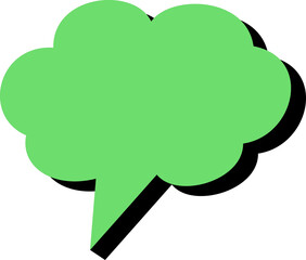 speech bubble illustration. colored text bubbles