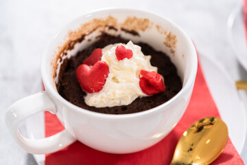 Chocolate mug cake