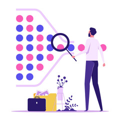 Bottleneck make business run slow, struggle workflow or busy point make project delay, trouble...