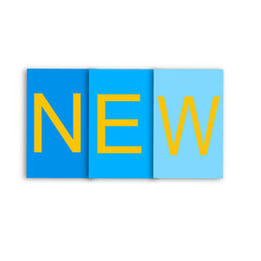 News icon , NEWS colorful typography banner, board new background white