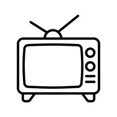 Television icon vector on trendy design