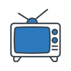 Television icon vector on trendy design