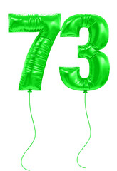 73 Green Balloons Number