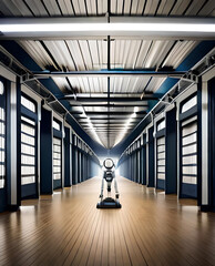 Robot  in the corridor