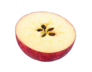 Apple slice isolated on transparent png