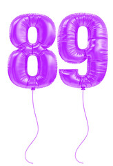 89 Purple Balloons Number