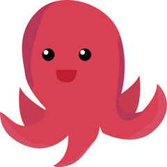 Big set of childish funny clip arts with sea animals