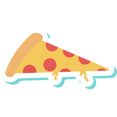 Set of food and dessert element illustration