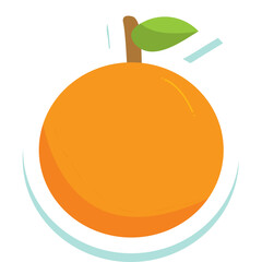 Set of cute fruits in the form of a stickers