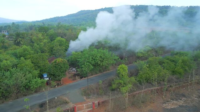 greenery village eye bird view in malvan