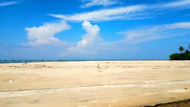 beautiful devbag beach  bird eye beside the boat view in malvan