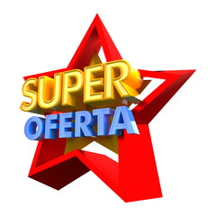 SUPER OFFER PROMOTION STAR TAG