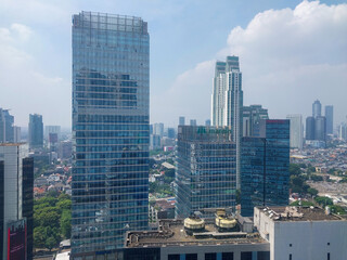 View of buildings in Jakarta, Indonesia