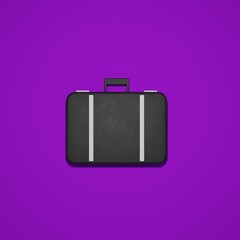 3d rendering of a suitcase