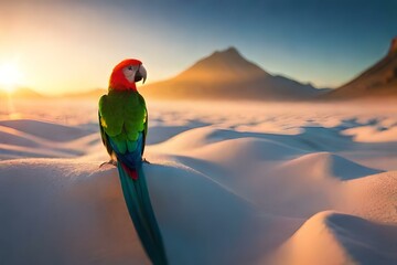 red and yellow macaw