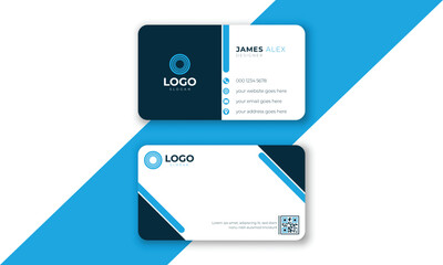 Business Card Template, Business and corporate business card, visiting card, creative and modern design, elegant and simple 