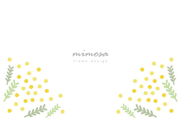 ミモザのベクターイラストの背景