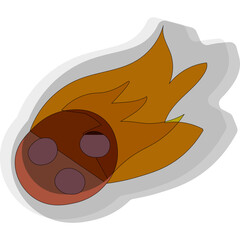 Astronomy icons stickers vector set