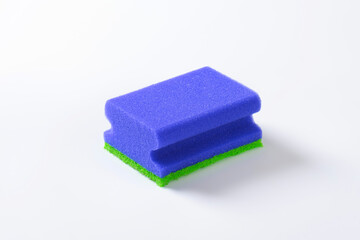 blue kitchen sponge