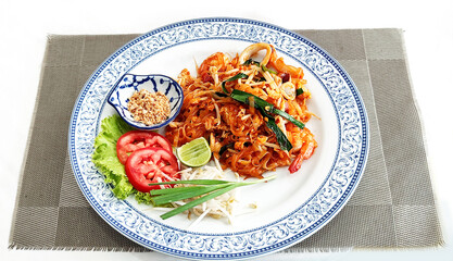 Soup with fish and seafood. Thai food