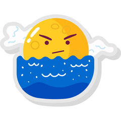 Vector set of cute stars and moon - good night elements for sticker or badge design.